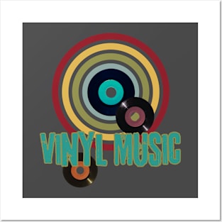 Vinyl Music Retro Record Style Posters and Art